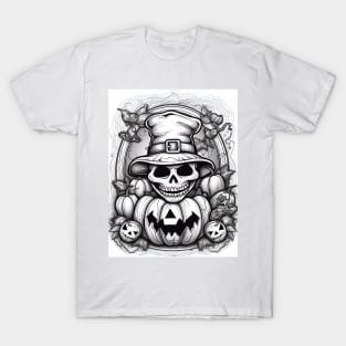 scary witch on white background T-Shirt